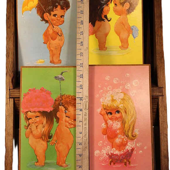 W.M. Otto Big Eye Bath Kids Prints – Set of 4 - Picture 7 of 13